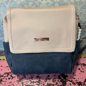 PETUNIA PICKLE BOTTOM Boxy Backpack Indigo/Blush - NWT